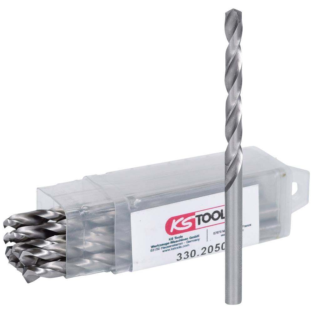 KS Tools 3302050 HSS-G Metaal-spiraalboorset 5 mm 10 stuk(s)