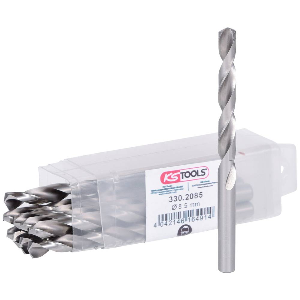 KS Tools 3302085 HSS-G Metaal-spiraalboorset 8.5 mm 10 stuk(s)
