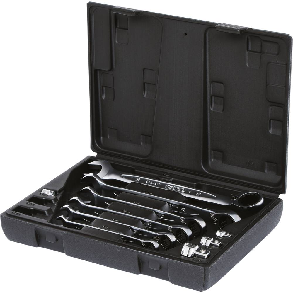 KS Tools 503.4647 Ringsleutel met ratelset Sleutelbreedte (metrisch) 8 - 19 mm