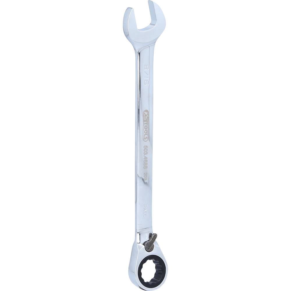 KS Tools 503.4686 503.4686 Steek-ringratelsleutel Sleutelbreedte (inch) 9/16