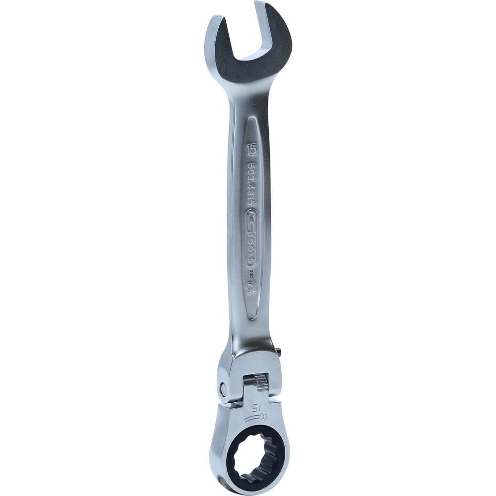 KS Tools 503.4815 503.4815 Steek-ringratelsleutel Sleutelbreedte (metrisch) 15 mm