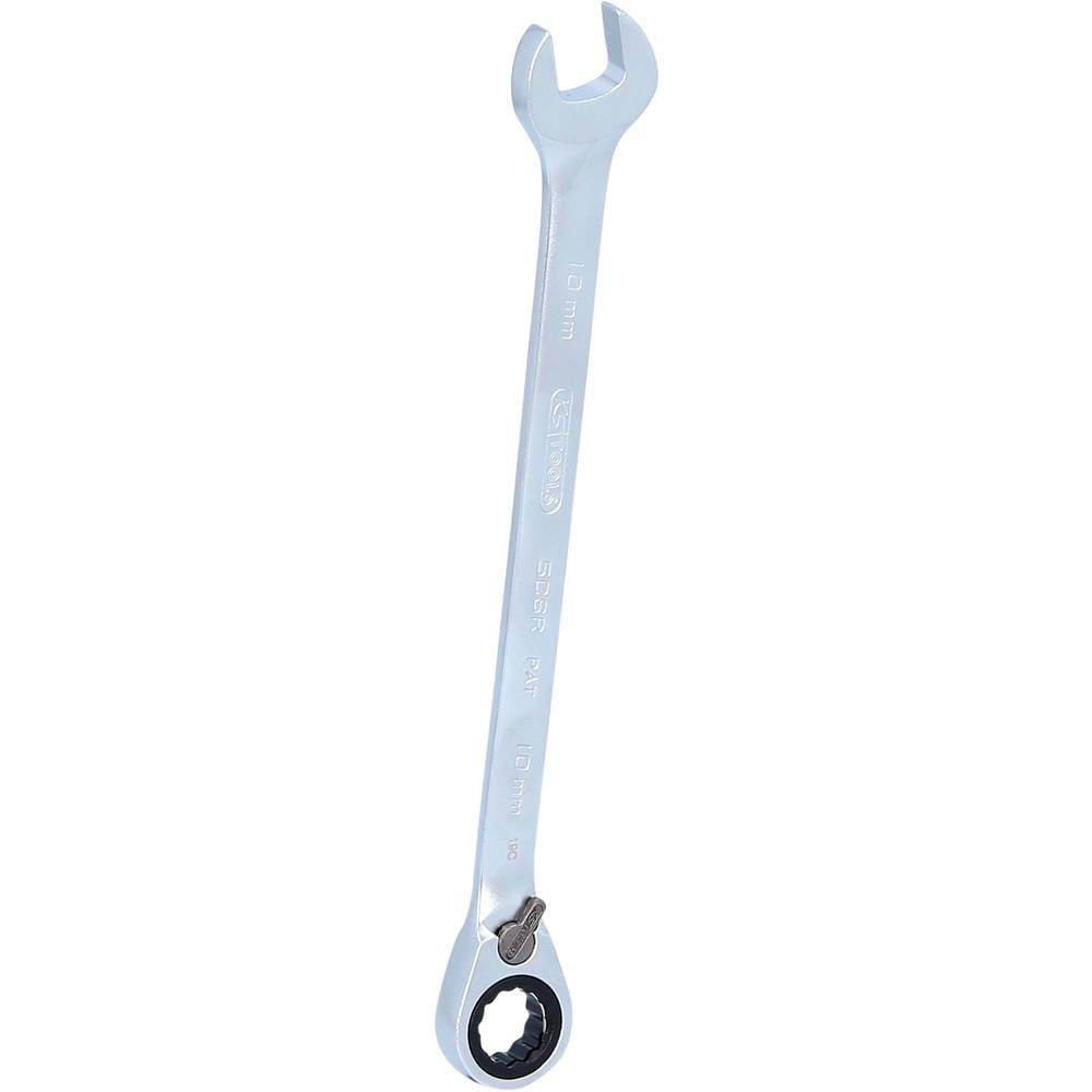 KS Tools 503.4910 503.4910 Steek-ringratelsleutel Sleutelbreedte (metrisch) 10 mm