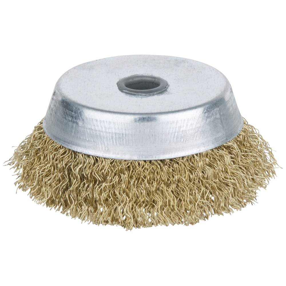 KS Tools 9639597 Brozeplus potborstel, tinbrons, gegolfd, Ø 85 mm 1 stuk(s)