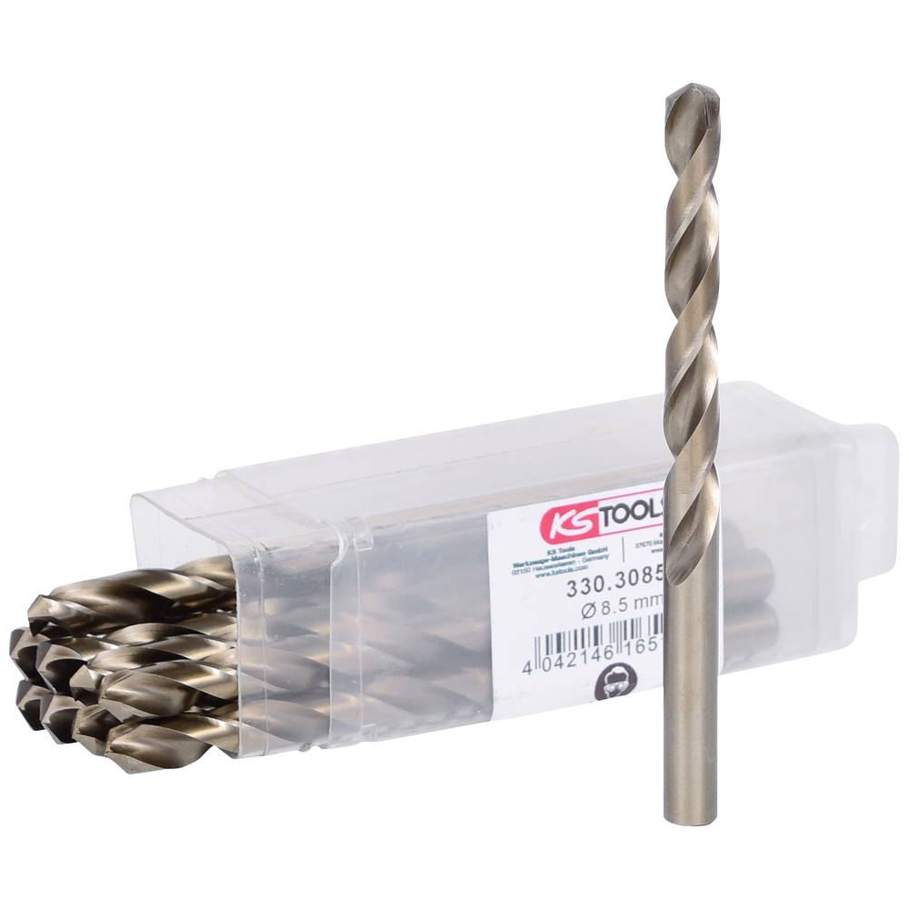 KS Tools 3303085 HSS-G-Co 5 Metaal-spiraalboorset 8.5 mm 10 stuk(s)