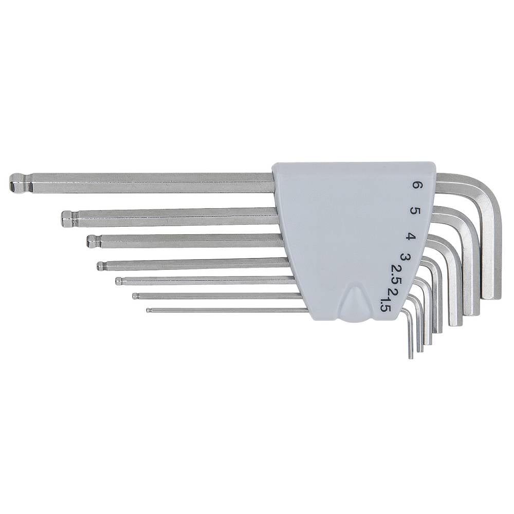 KS Tools 964.0415 Inbus Haakse schroevendraaierset 1.5 mm, 2 mm, 2.5 mm, 3 mm, 4 mm, 5 mm, 6 mm 7-delig