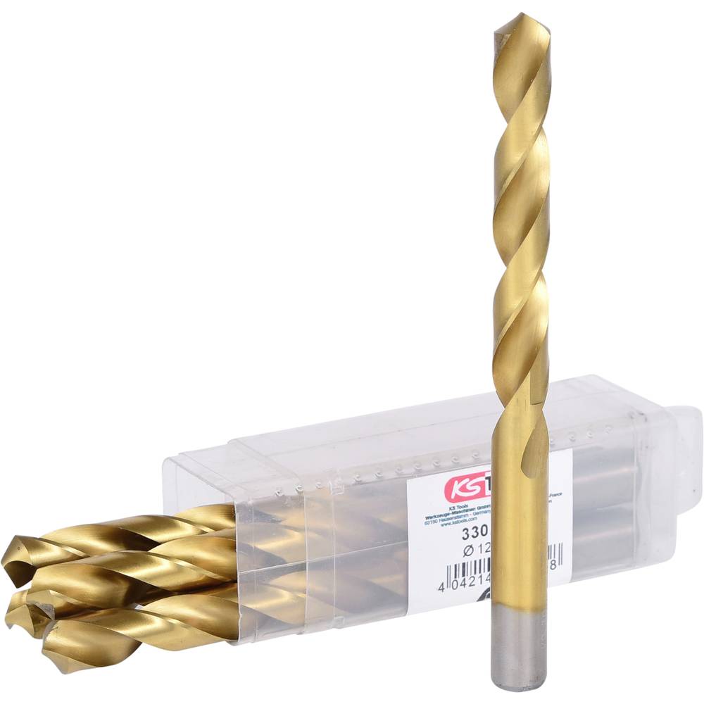 KS Tools 330.4125 HSS TiN Spiraalboor DIN 338 5 stuk(s)