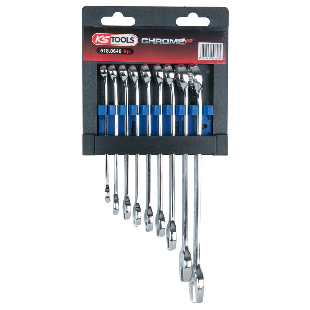 KS Tools 518.0640 518.0640 Ring-steeksleutelset Sleutelbreedte (metrisch) 8 - 19 mm