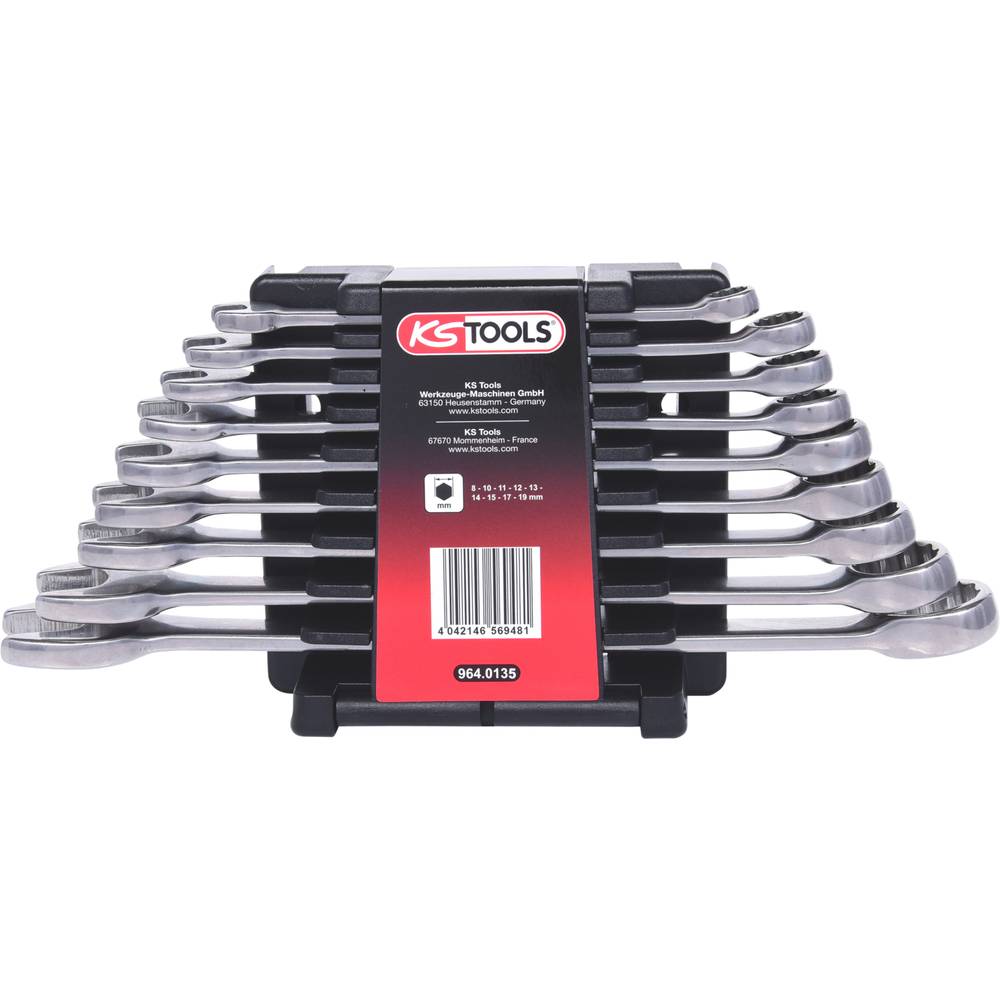 KS Tools 964.0135 964.0135 Ring-steeksleutelset Sleutelbreedte (metrisch) 8 - 53 mm