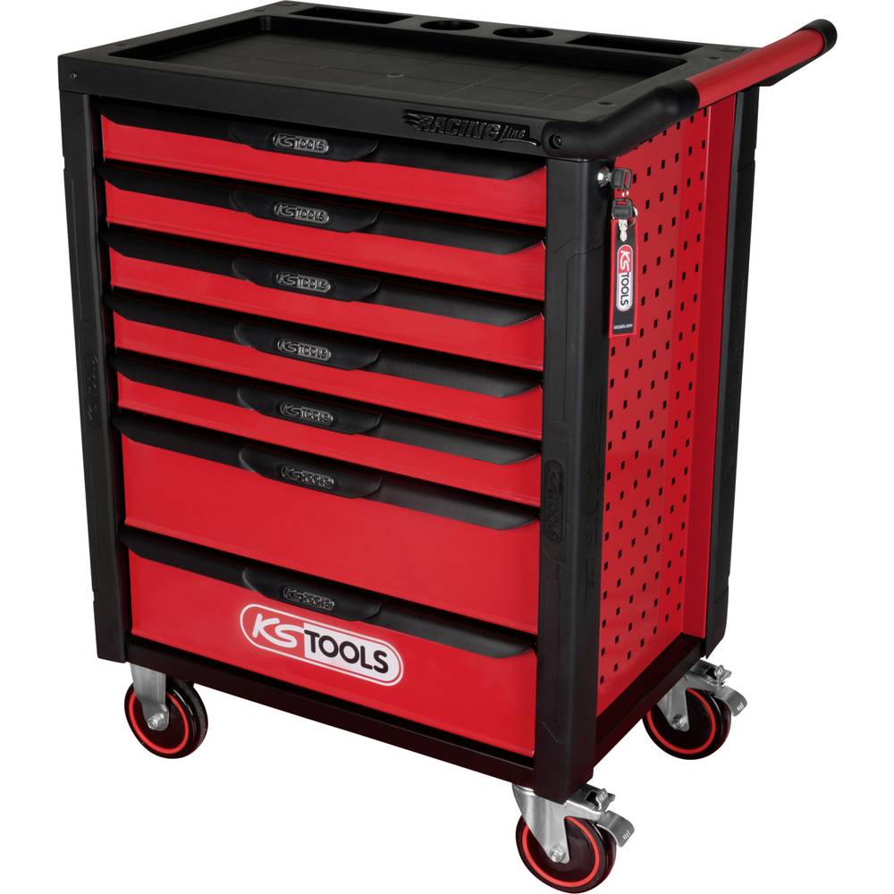 KS Tools 826.0007 Werkplaatswagen Plaatstaal Kleur (specifiek): Zwart, Rood