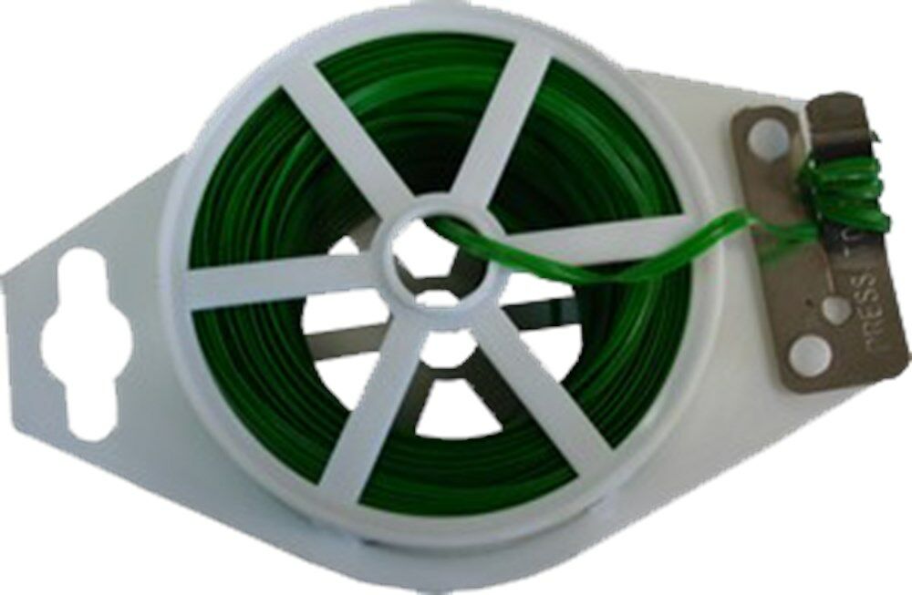 Muller touw Binddraad groen geplastificeerd (50mtr) dik 0.6/1.1mm