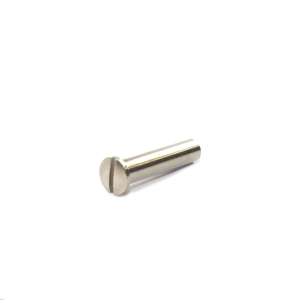 Algemeen Patenthuls messing vernikkeld M4x15mm met zaagsnede