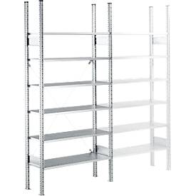 SSI Schäfer Legbordstelling  R3000, Basisstelling, B 1055 x D 400 mm, draagvermogen 200 kg,