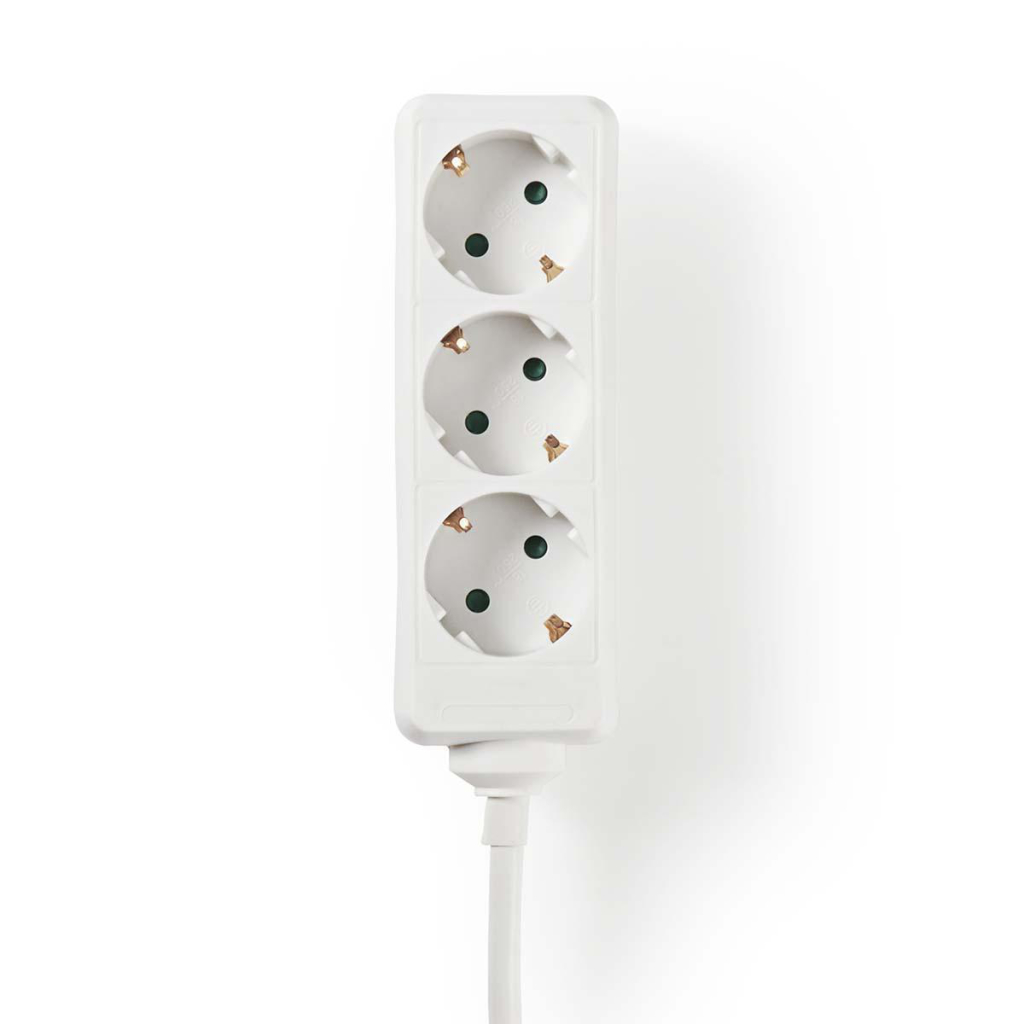 Nedis EXSO315F1WTB Stekkerdoos 3-weg 1,5 M Wit