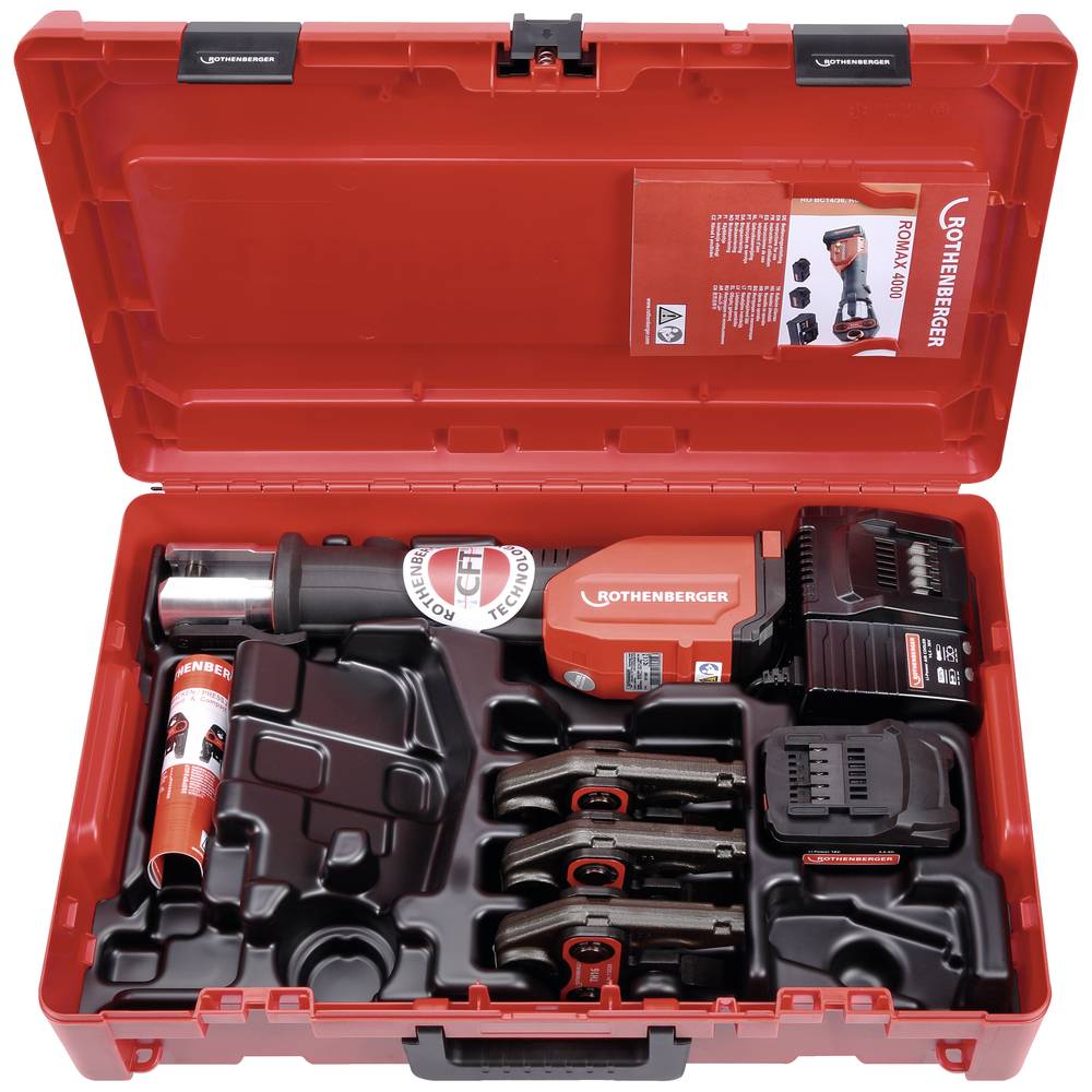 Rothenberger 1000001925 Accu-persmachine ROMAX 4000 set TH16-20-26mm, 4Ah, EU