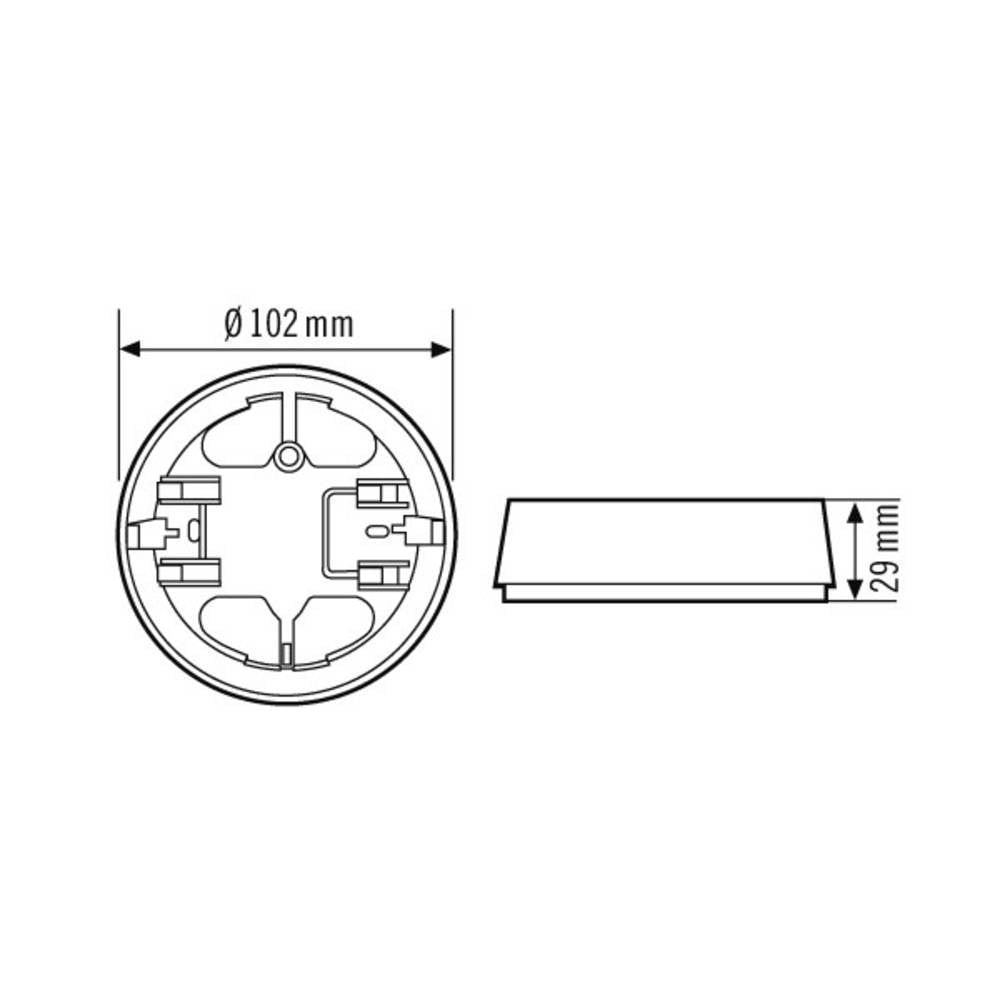 ESYLUX EB10423147 Opbouwdoos Wit