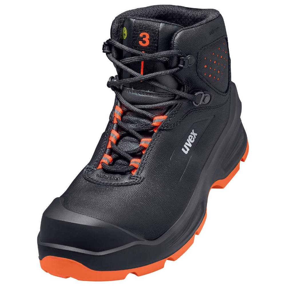 Uvex 3 6873346 Hoge veiligheidsschoenen S3 Schoenmaat (EU): 46 Zwart, Oranje 1 paar