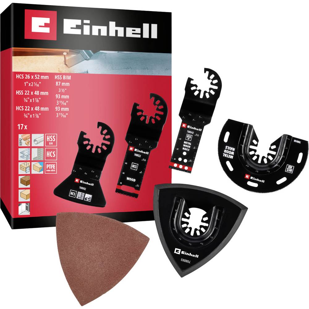 Einhell 708117 17-tlg SB Bimetaal Multitool toebehorenset 1 stuk(s)