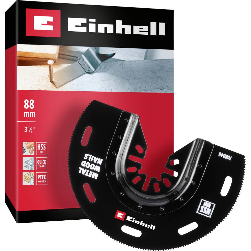 Einhell 708048 Sägeblatt halbrund BIM, 88mm BiM Invalzaagblad 88 mm 1 stuk(s)