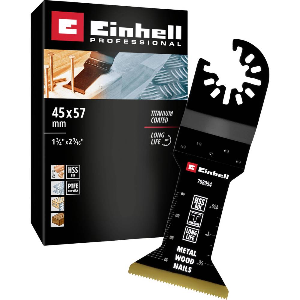 Einhell 708054 Tauchsägeblatt BIM-TI, 45mm Bimetaal Invalzaagblad 45 mm 1 stuk(s)