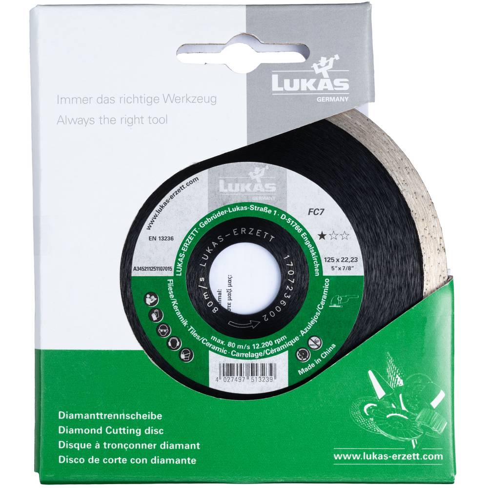 LUKAS-ERZETT A345212301107015 DiamantFC7 230x22,23x7 Diamanten doorslijpschijf 1 stuk(s)