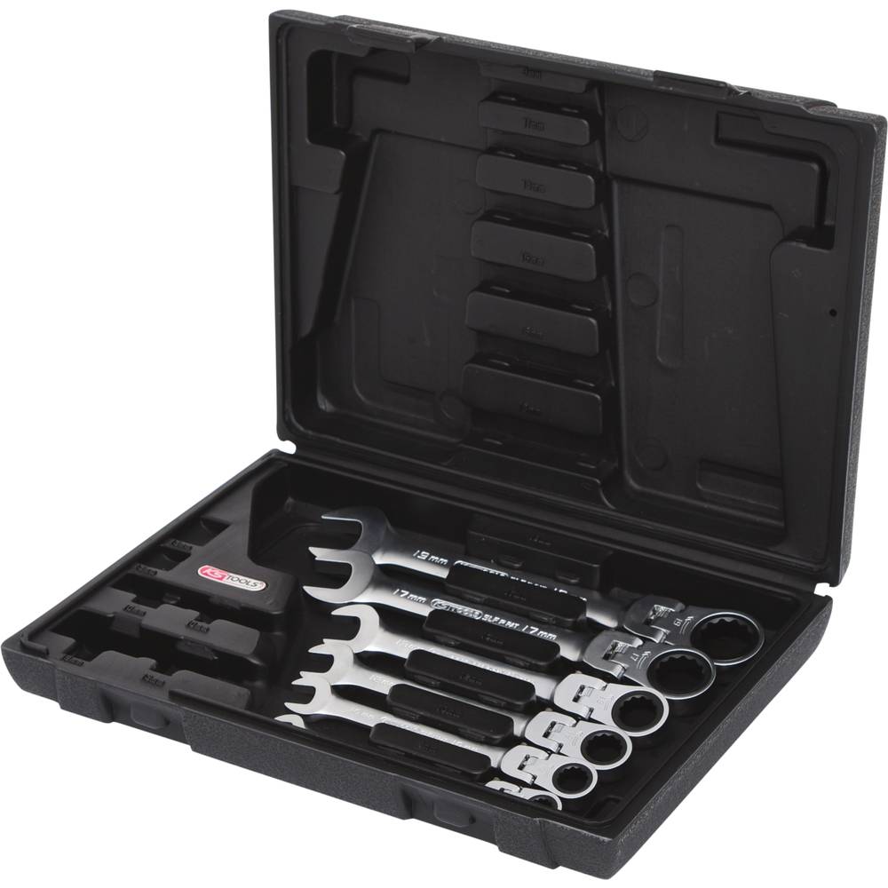 KS Tools 503.4859 503.4859 Ring-steeksleutelset Sleutelbreedte (metrisch) 8 - 19 mm