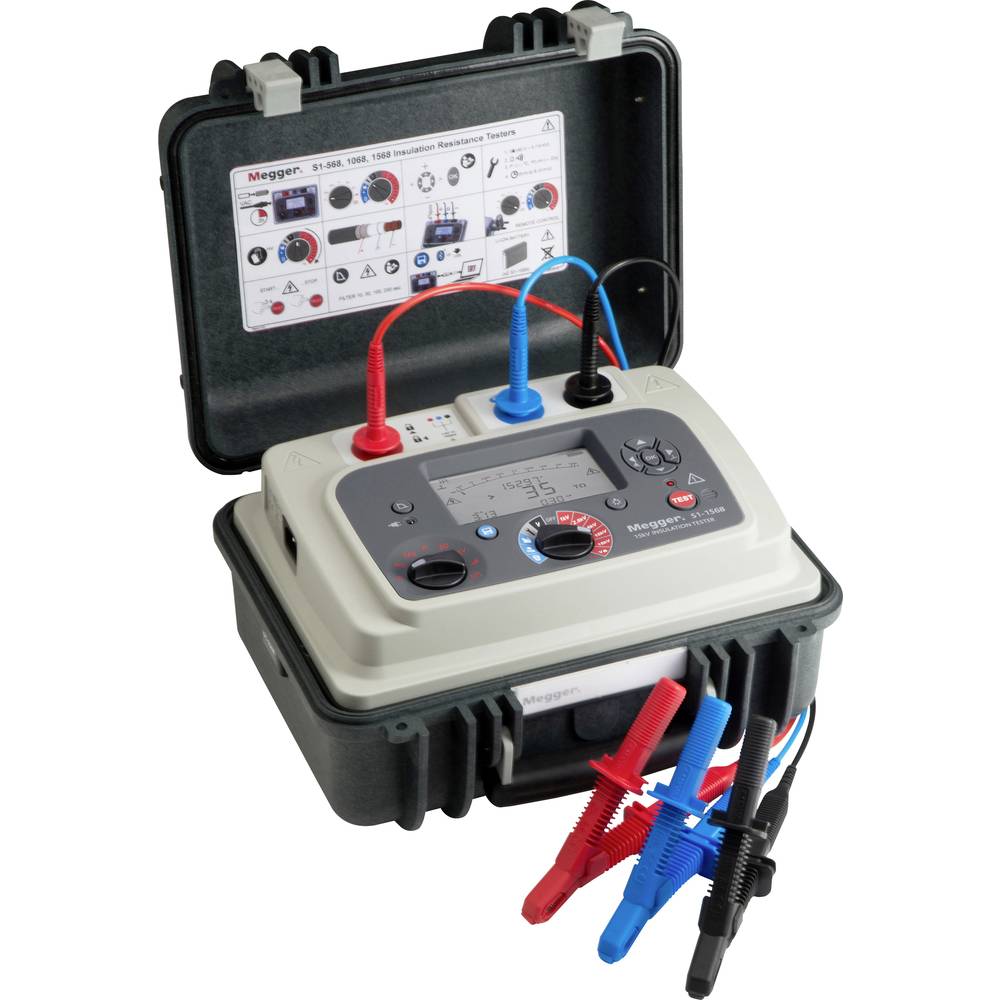 Megger S1-1568 DC Isolatiemeter 250 V, 500 V, 1000 V, 2500 V, 5000 V, 10000 V, 15000 V 10 GΩ