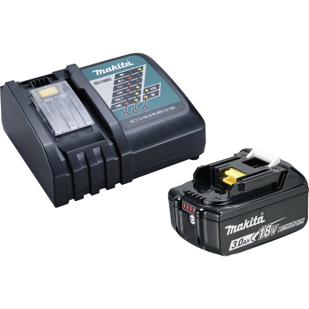 Makita S_0380_6790380 191A24-4 Accu en acculader voor gereedschap 18 V 3.0 Ah Li-ion