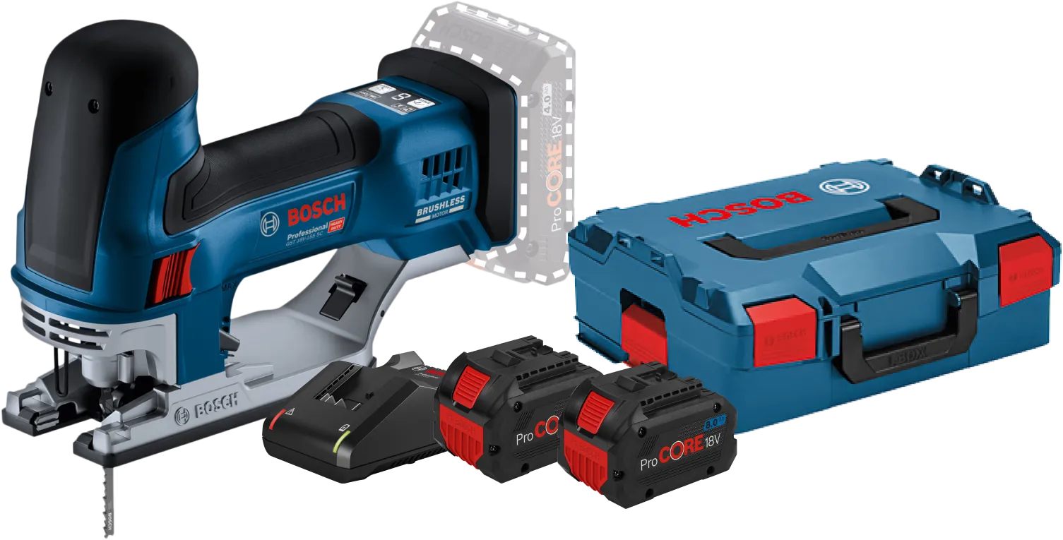 Bosch Professional GST 18V-155 SC 8,0 Ah ProCORE Accu (2x) Starterspakket