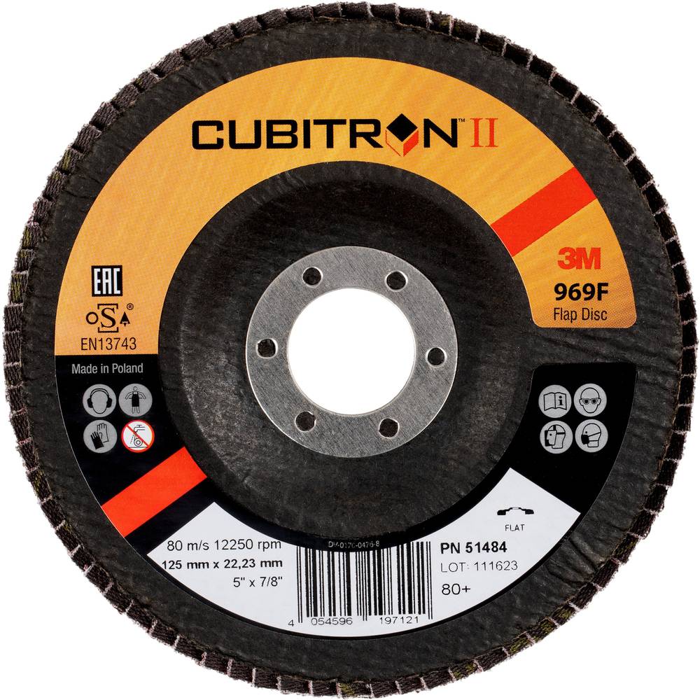 3M 51484 Lamellenschuurschijf Diameter 125 mm Boordiameter 22 mm 10 stuk(s)