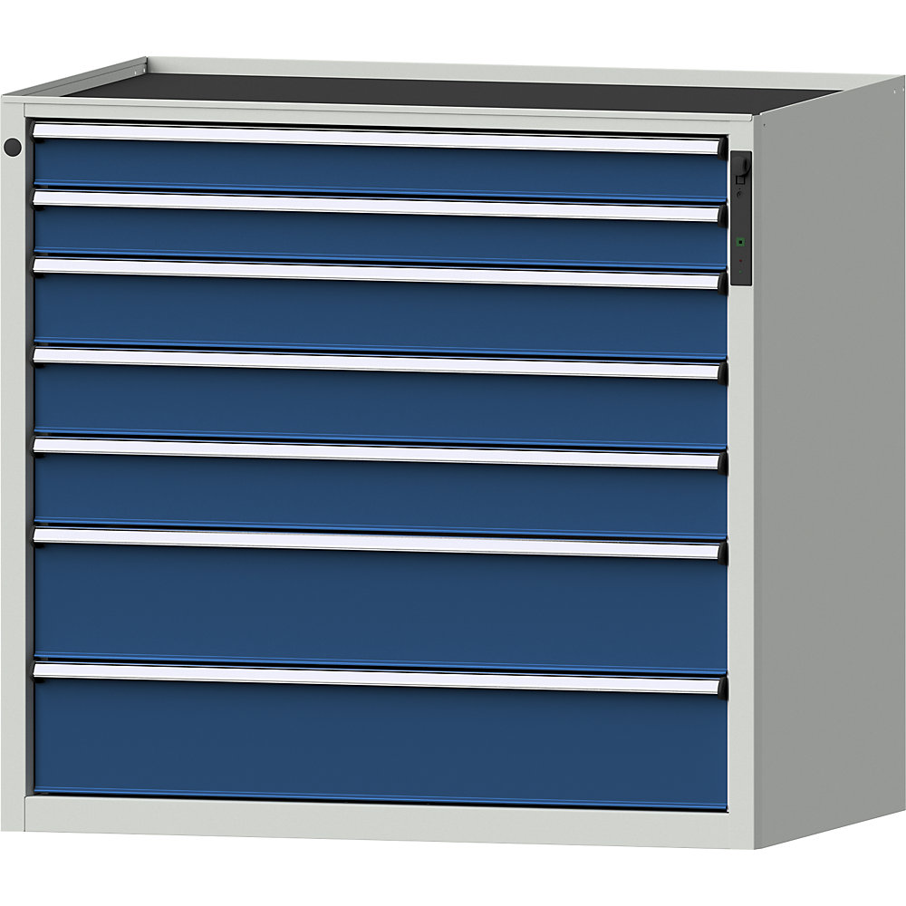 ANKE Ladekast, NFC-SLOT, 7 laden, h x b x d 980 x 1060 x 675 mm, blauw