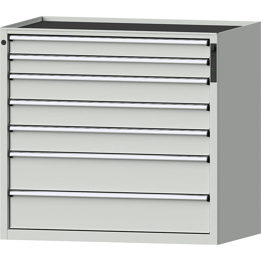 ANKE Ladekast, NFC-SLOT, 7 laden, h x b x d 980 x 1060 x 675 mm, grijs
