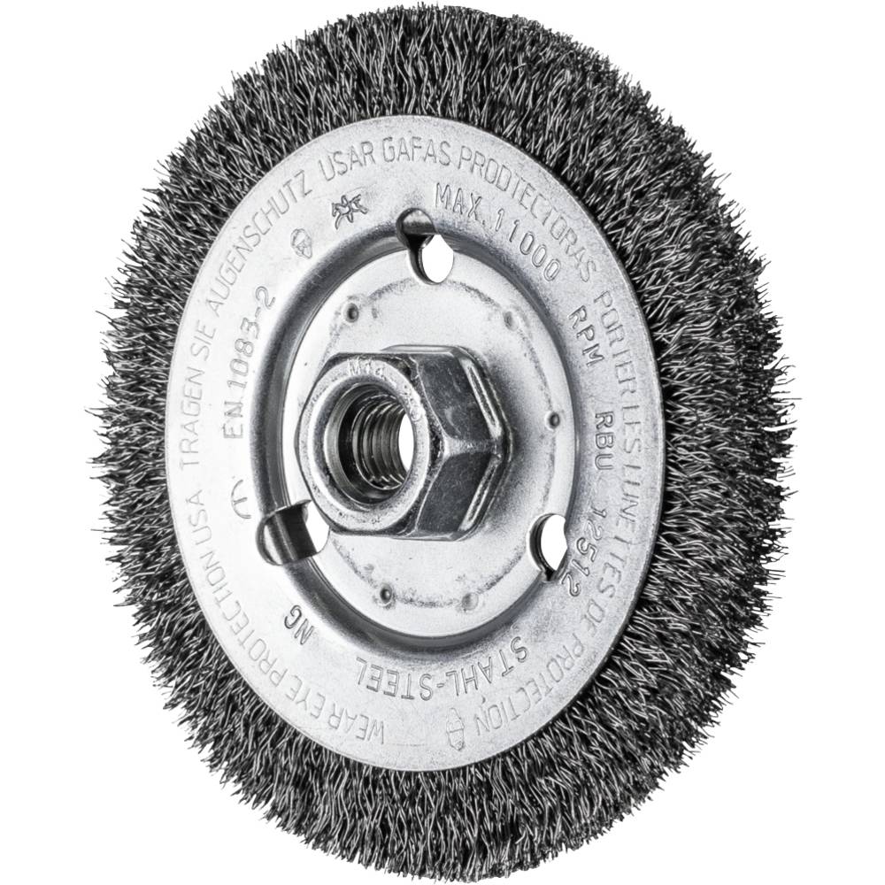 PFERD TOOLS 43502301 Ronde borstel ongetordeerd RBU Ø 125 x 12 mm M14 staaldraad-Ø 0,30 voor haakse slijpers 1 stuk(s)