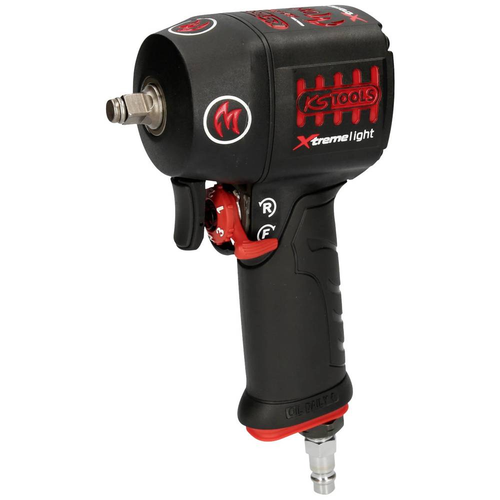 KS Tools 515.3855 5153855 Pneumatische slagmoersleutel Gereedschapshouders: 3/8 (10 mm) buitenvierkant Draaimoment (max.): 1390 Nm