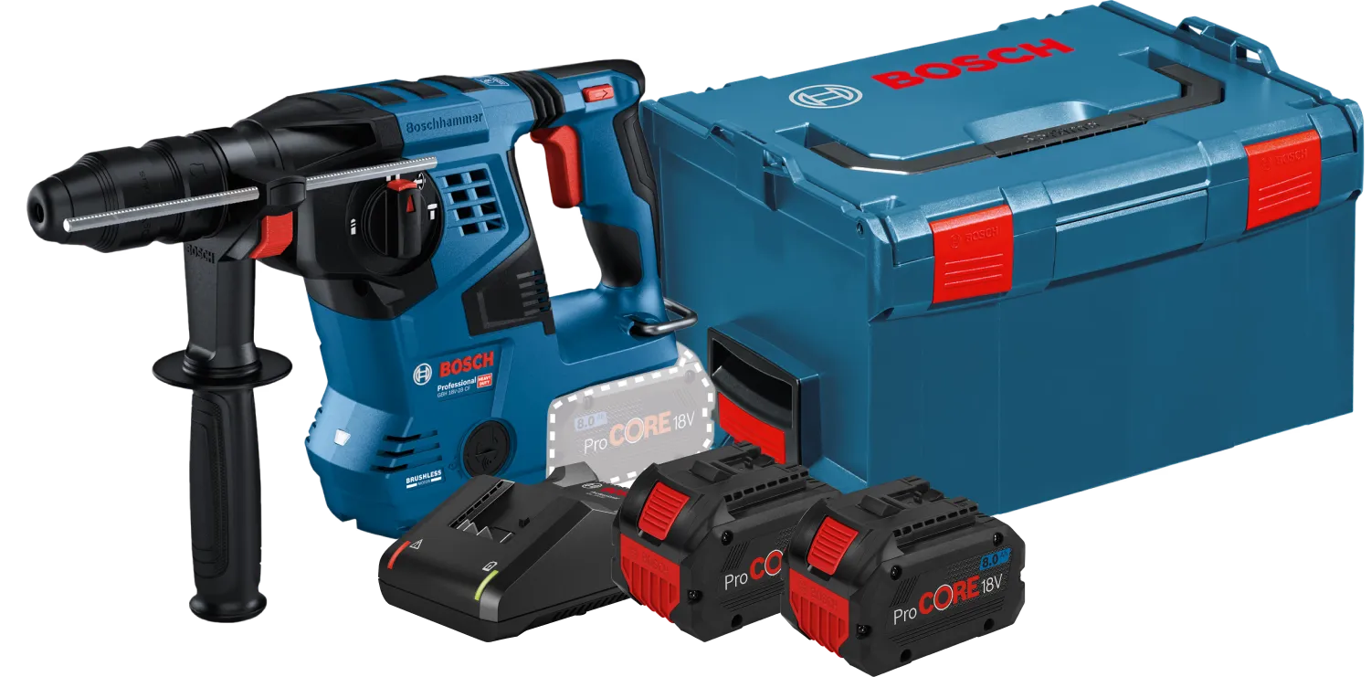 Bosch Professional GBH 18V-22 8,0 Ah ProCORE Accu (2x) Starterspakket