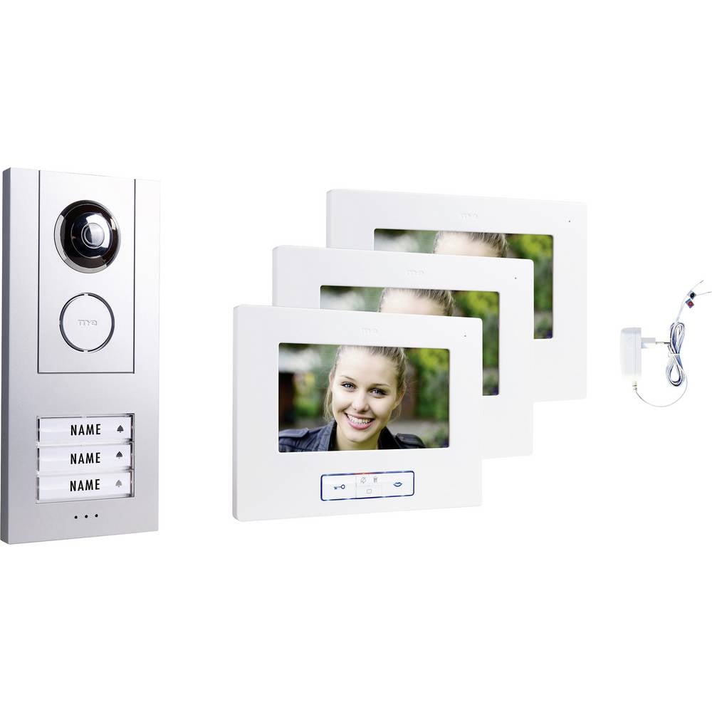 M-e modern-electronics VD ALU 6730 S Video-deurintercom Wit-zilver