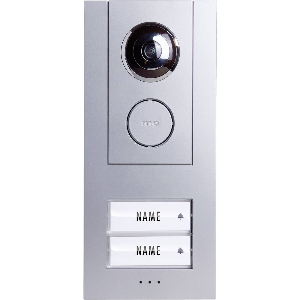 M-e modern-electronics VISTUS VD ALU 620 Vistus Buitenunit voor Video-deurintercom Kabelgebonden Tweegezinswoning Zilver