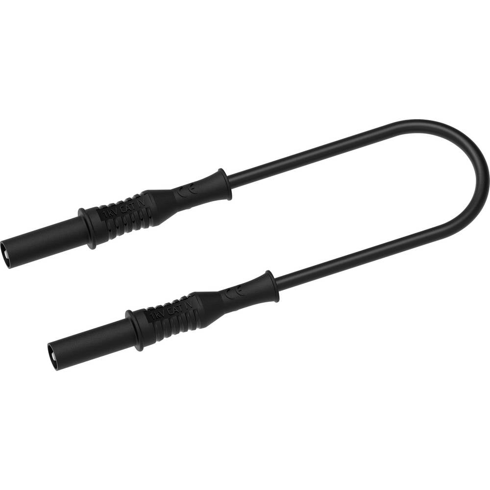 Electro PJP 2311-IECIV-CD1-100N Meetsnoer Bananenstekker 4 mm 1 m Zwart 1 stuk(s)