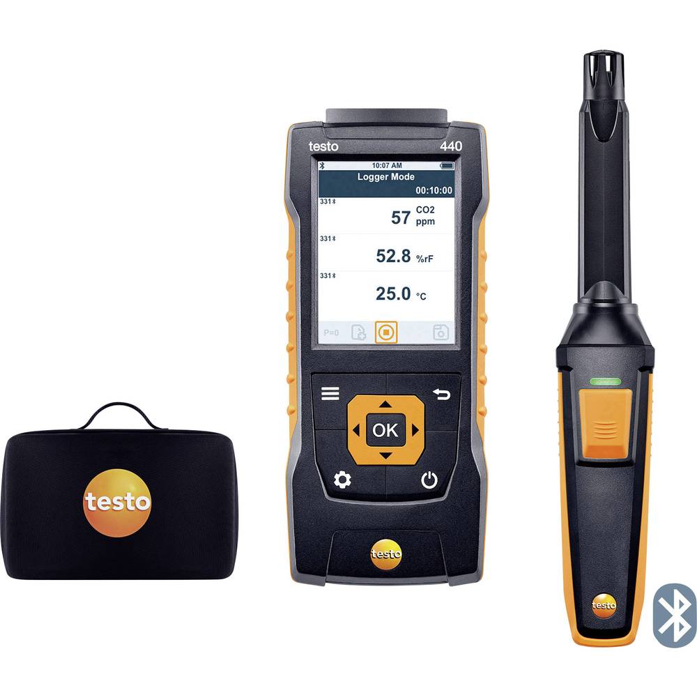Testo 440 Set CO2 Kooldioxidemeter 0 - 10000 ppm