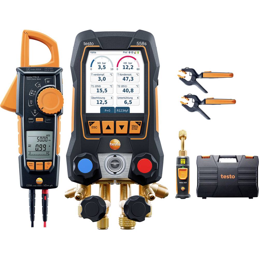 Testo 558s Smart vacuümset Met stroomtang