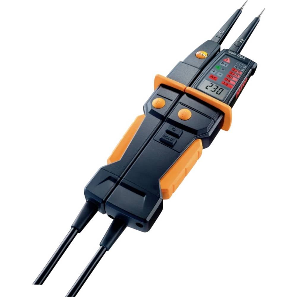 Testo 750-3 Tweepolige spanningstester CAT IV 600 V, CAT III 1000 V LED, LCD