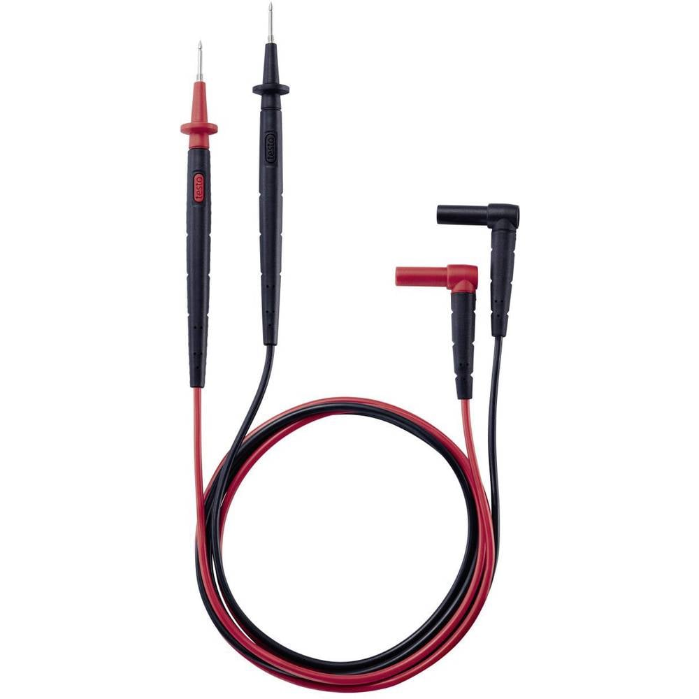 Testo 0590 0010 Veiligheidsmeetsnoerenset Stekker 4 mm Testpunt 1.22 m Zwart, Rood 1 stuk(s)