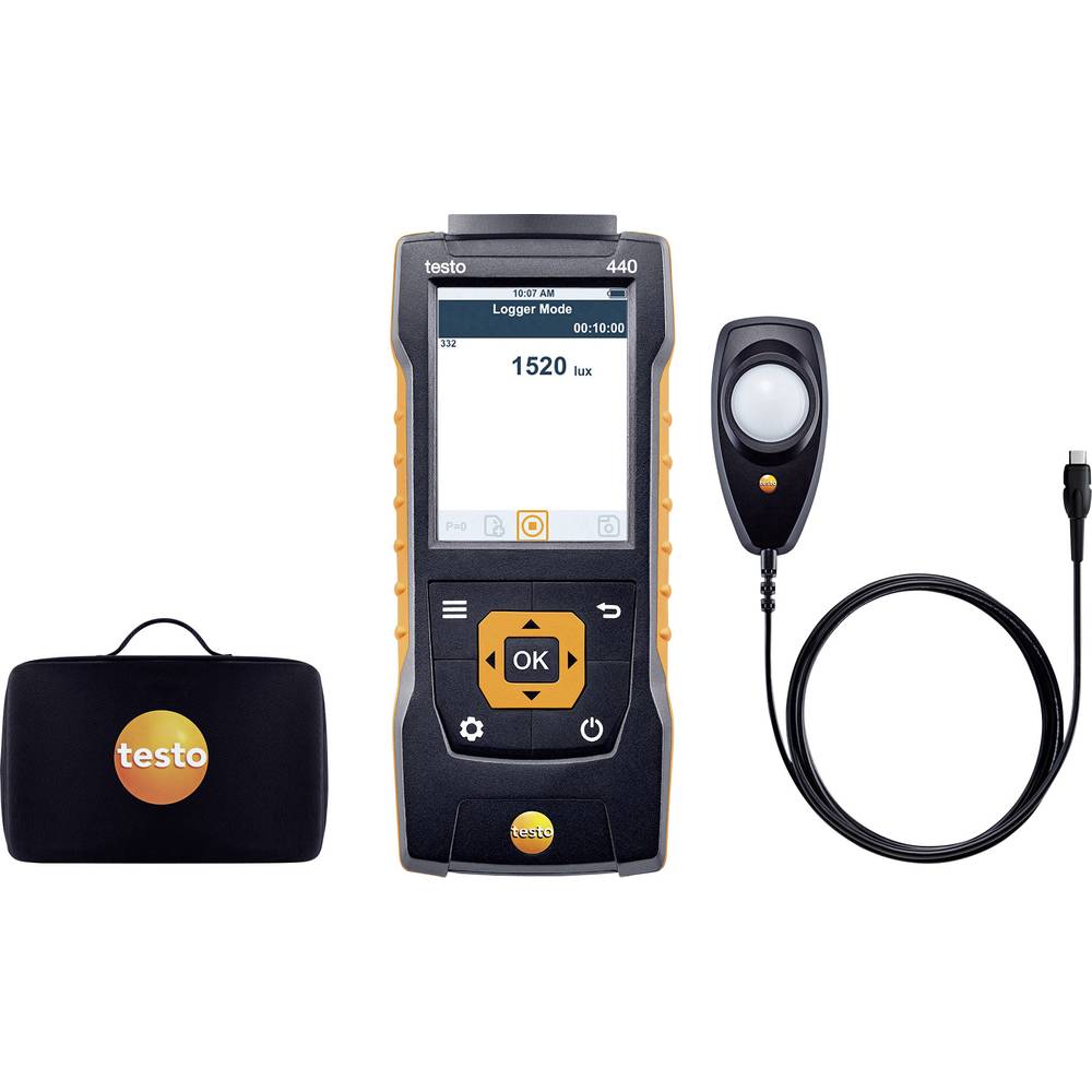 Testo 0563 4402 440 Lux-Set Lichtmeter 0 - 100000 lx