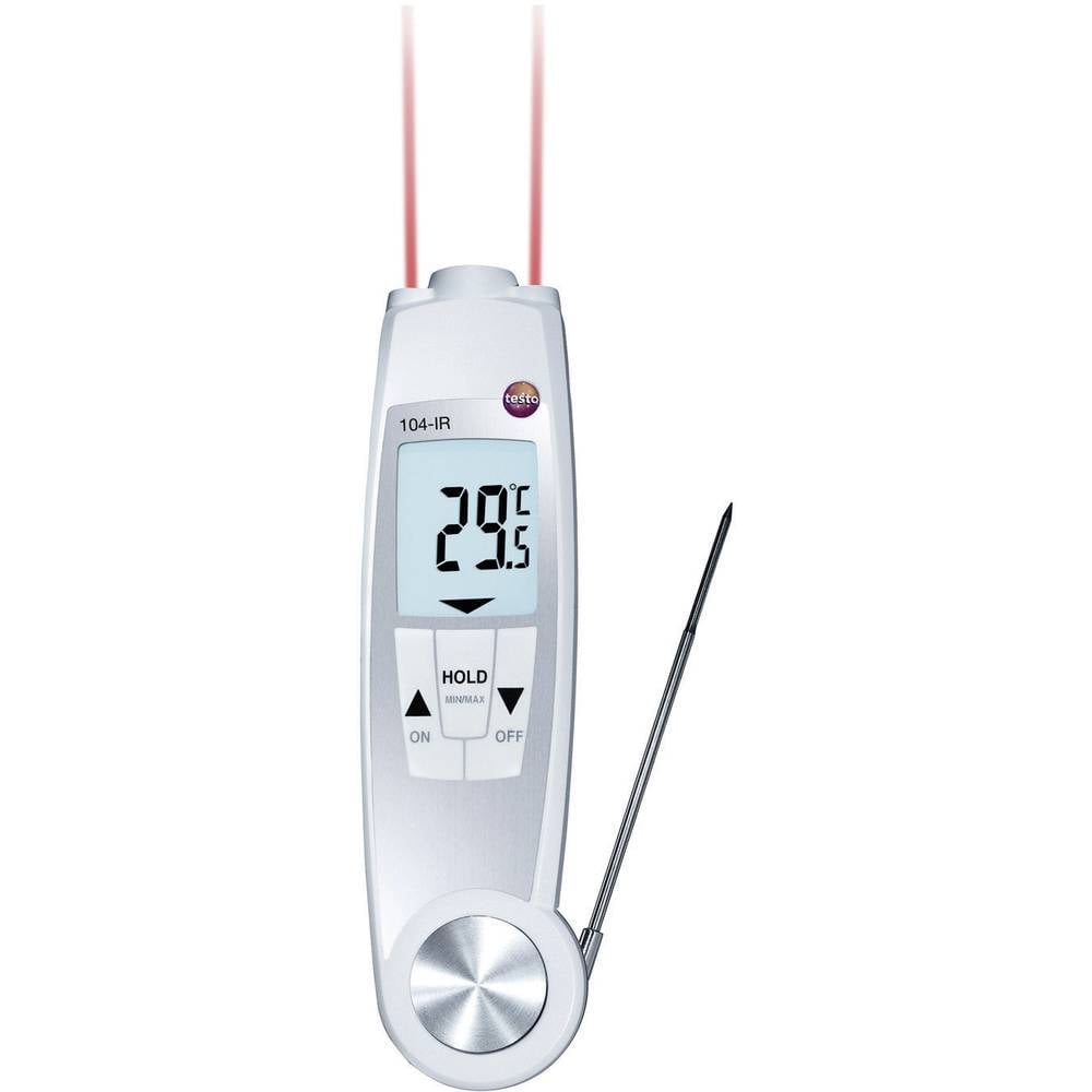 Testo 104-IR Insteekthermometer (HACCP) Meetbereik temperatuur -50 tot 250 °C Sensortype NTC Conform HACCP, Contactloze IR-meting