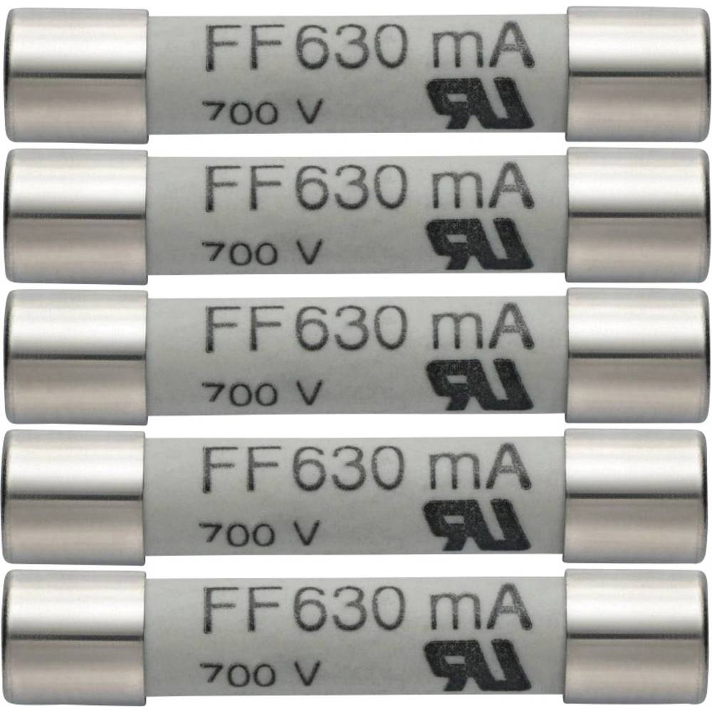 Testo 0590 0007 Zekering Multimeterzekering, 5-delige set reservezekeringen 630 mA/600 V 1 stuk(s)