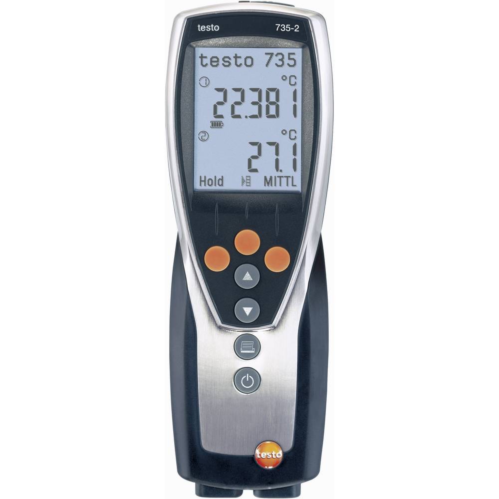 Testo 735-2 Temperatuurmeter -200 - +1370 °C Sensortype K, Pt100