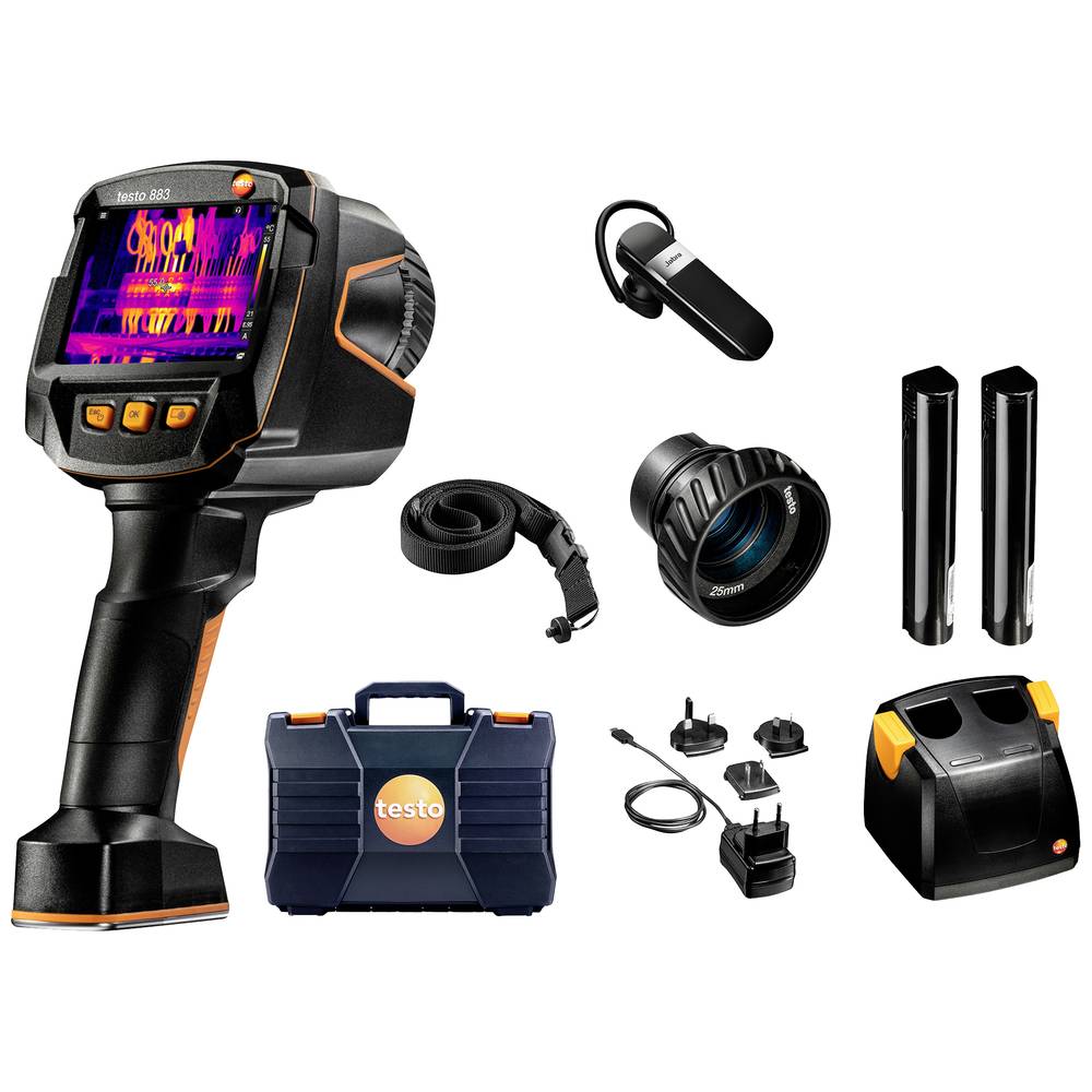Testo 883-2 Set Warmtebeeldcamera -30 tot 650 °C 27 Hz WiFi, Touchscreen