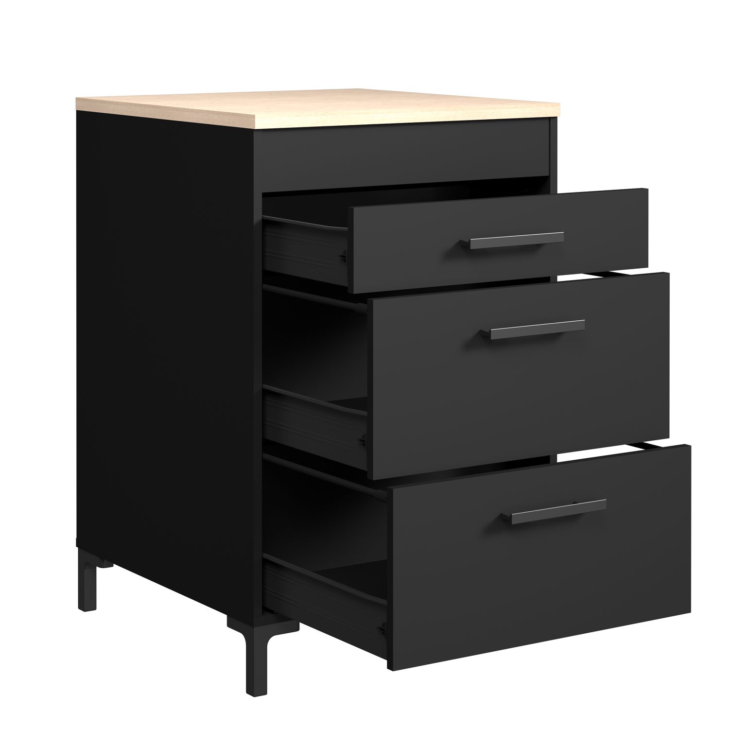 Parisot Onyx Onderkast Keuken 3 Lades 60 Cm