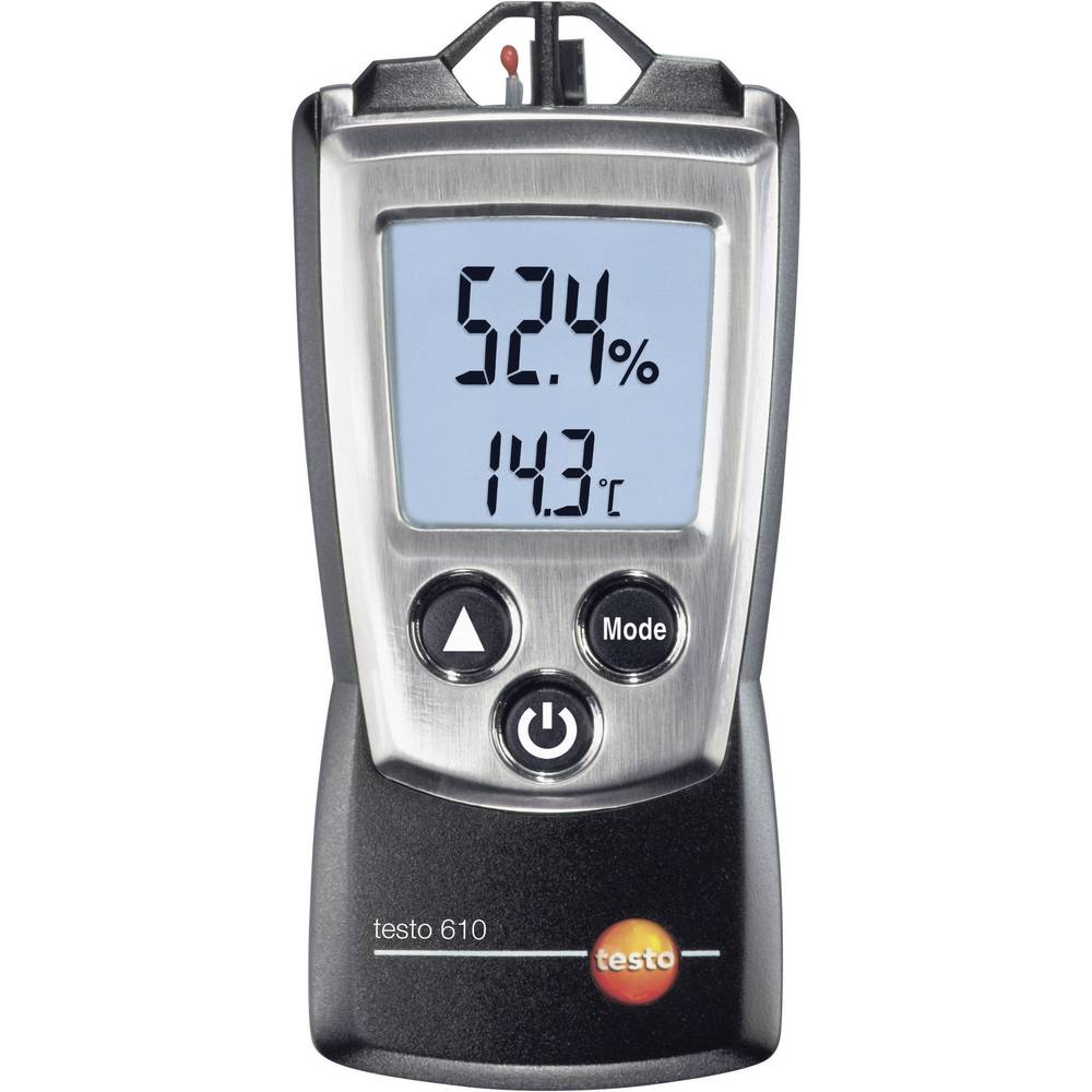 Testo 610 Luchtvochtigheidsmeter (hygrometer) 0 % Hrel 100 % Hrel Dauwpunt/schimmel waarschuwingsweergave