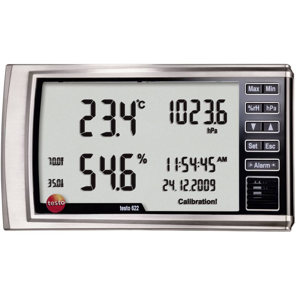 Testo 622 Luchtvochtigheidsmeter (hygrometer) 0 % Hrel 100 % Hrel Dauwpunt/schimmel waarschuwingsweergave