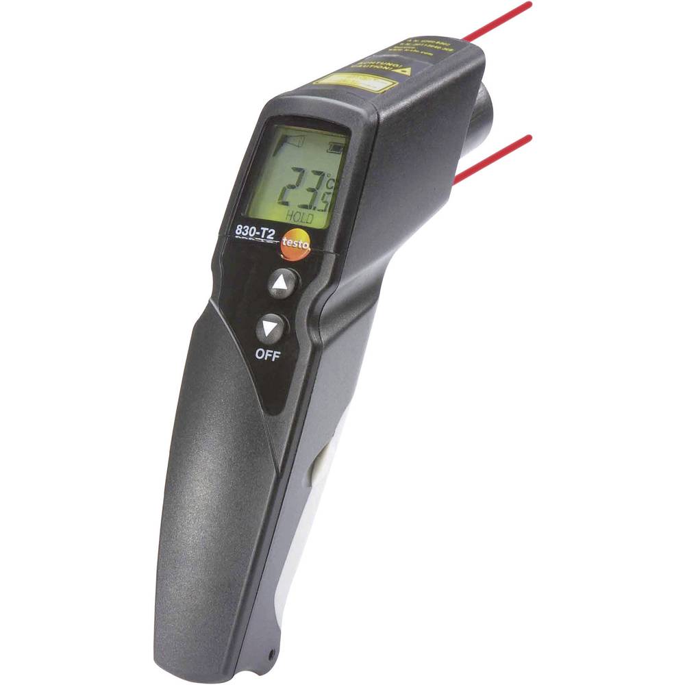 Testo 830-T2 Infrarood-thermometer Optiek 12:1 -30 - +400 °C Contactmeting